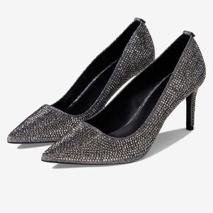 NEW Michael Kors Silver Rhinestone Women's Pumps Heels
